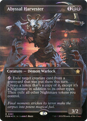 Abyssal Harvester (Borderless) (Mana Foil) (381) [Foundations]