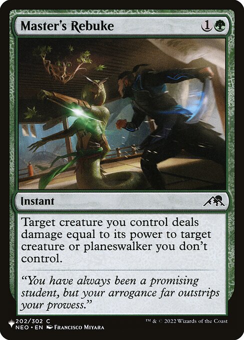 Master's Rebuke (NEO-202) [The List]