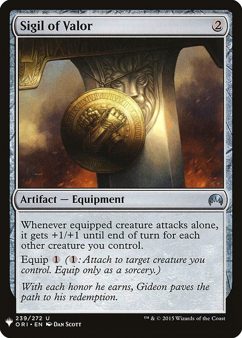 Sigil of Valor (ORI-239) [The List]