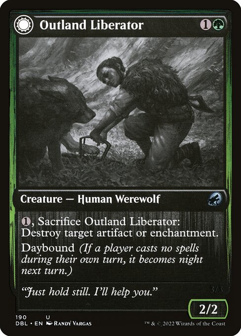 Outland Liberator // Frenzied Trapbreaker (190) [Innistrad: Double Feature]