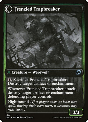 Outland Liberator // Frenzied Trapbreaker (190) [Innistrad: Double Feature] Reverse