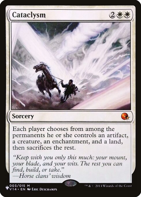 Cataclysm (V14-3) [The List]