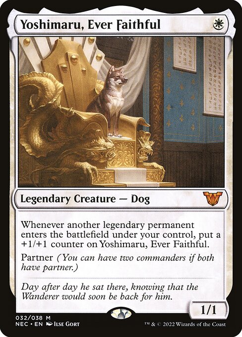 Yoshimaru, Ever Faithful (32) [Neon Dynasty Commander]