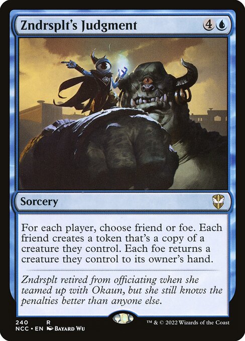Zndrsplt's Judgment (240) [New Capenna Commander]
