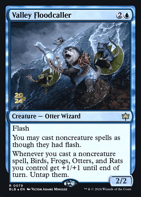 Valley Floodcaller (79s) [Bloomburrow Promos]