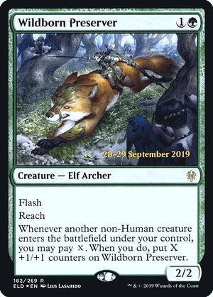 Wildborn Preserver (182s) [Throne of Eldraine Promos]