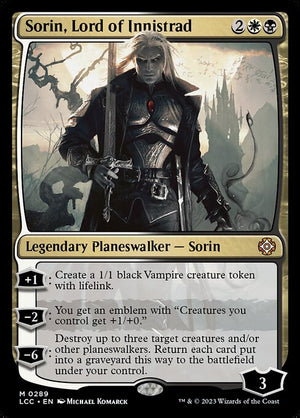 Sorin, Lord of Innistrad (289) [The Lost Caverns of Ixalan Commander]