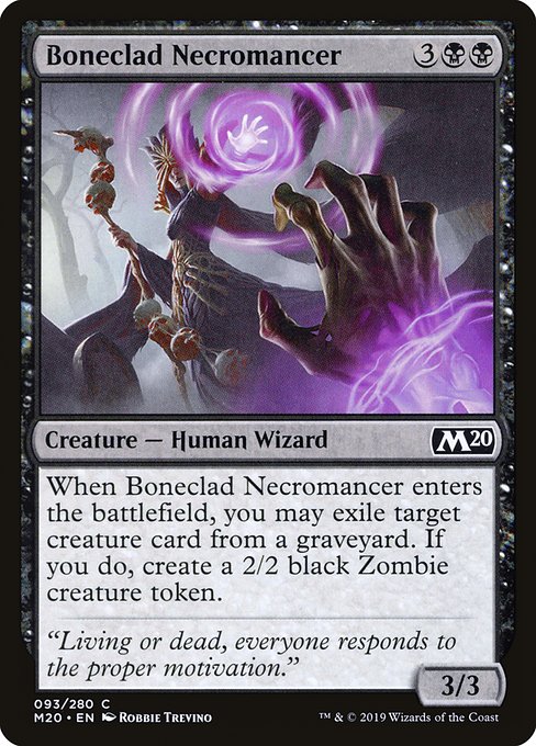 Boneclad Necromancer (93) [Core Set 2020]
