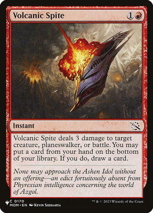 Volcanic Spite (MOM-170) [The List]