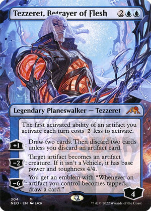 Tezzeret, Betrayer of Flesh (304) [Kamigawa: Neon Dynasty] [Borderless]