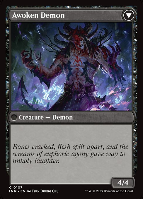 Ecstatic Awakener // Awoken Demon (107) [Innistrad Remastered]