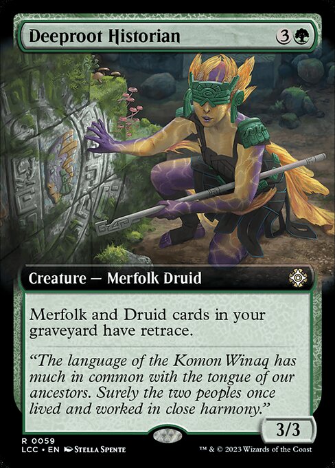 Deeproot Historian (59) [The Lost Caverns of Ixalan Commander] [Extended Art]