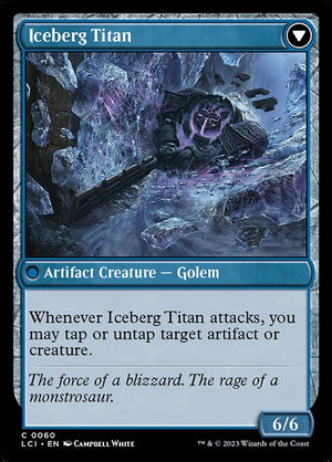 Inverted Iceberg // Iceberg Titan (60) [The Lost Caverns of Ixalan] Reverse