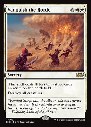 Vanquish the Horde (91) [Tarkir: Dragonstorm Commander]