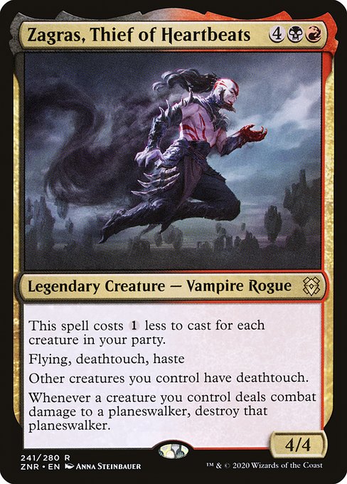 Zagras, Thief of Heartbeats (241) [Zendikar Rising]