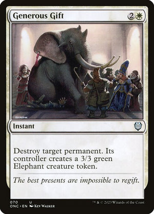 Generous Gift (70) [Phyrexia: All Will Be One Commander]