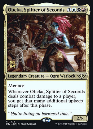 Obeka, Splitter of Seconds (222s) [Outlaws of Thunder Junction Promos]