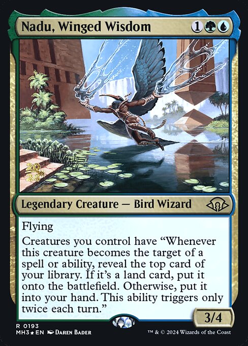 Nadu, Winged Wisdom (193s) [Modern Horizons 3 Promos]