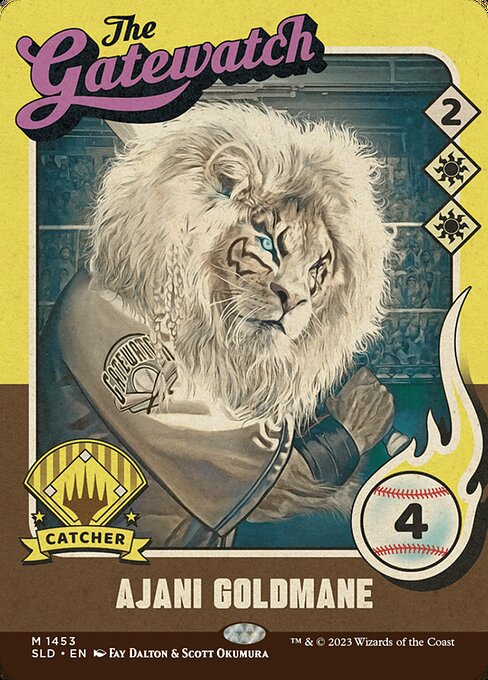 Ajani Goldmane // Ajani Goldmane (1453) [Secret Lair Drop] [Full Art, Borderless]