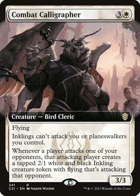 Combat Calligrapher (341) [Commander 2021] [Extended Art]