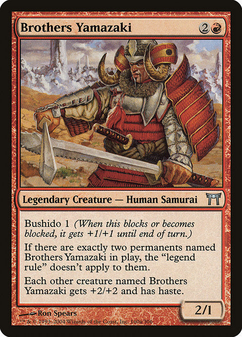 Brothers Yamazaki (160a) [Champions of Kamigawa]