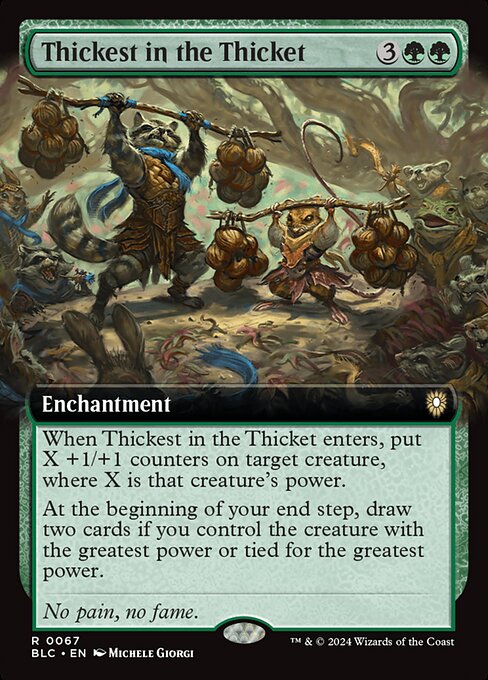 Thickest in the Thicket (67) [Bloomburrow Commander]