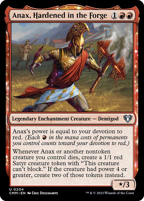 Anax, Hardened in the Forge (204) [Commander Masters]