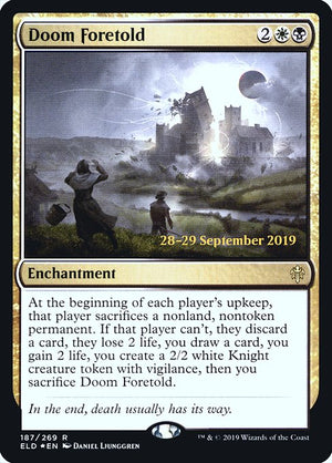 Doom Foretold (187s) [Throne of Eldraine Promos]