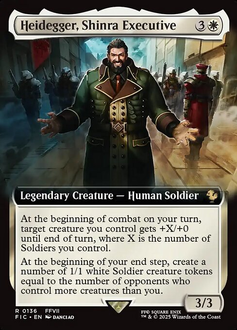 Heidegger, Shinra Executive (136) [Final Fantasy Commander]