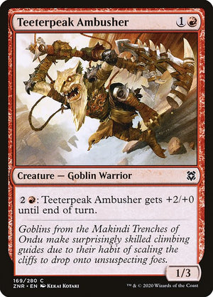 Teeterpeak Ambusher (169) [Zendikar Rising]