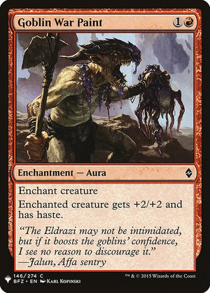 Goblin War Paint (BFZ-146) [The List]