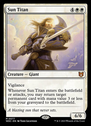 Sun Titan (77) [Wilds of Eldraine Commander]