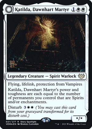 Katilda, Dawnhart Martyr // Katilda's Rising Dawn (21s) [Innistrad: Crimson Vow Promos]