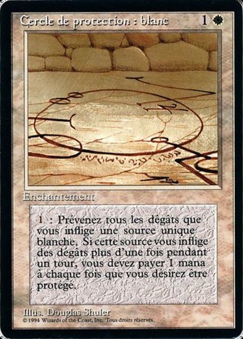 Circle of Protection: White (13) [Foreign Black Border]