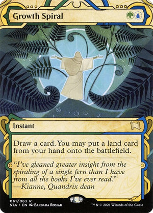 Growth Spiral (61) [Strixhaven Mystical Archive] [Showcase, Borderless]