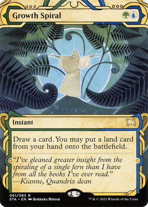 Growth Spiral (61) [Strixhaven Mystical Archive] [Showcase, Borderless]