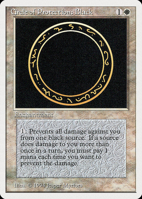 Circle of Protection: Black (9) [Summer Magic / Edgar]