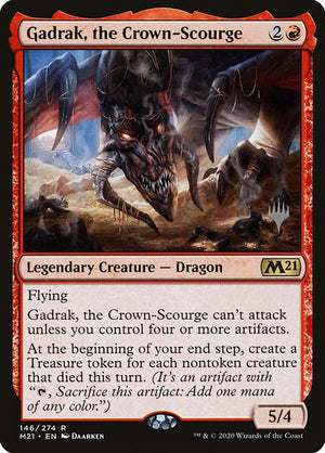 Gadrak, the Crown-Scourge (146p) [Core Set 2021 Promos]