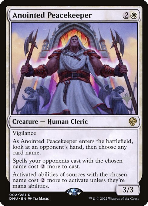 Anointed Peacekeeper (2p) [Dominaria United Promos]