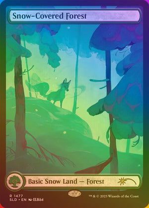 Snow-Covered Forest (1477★) [Secret Lair Drop] [Full Art]
