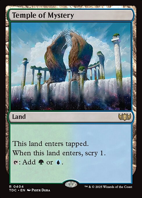 Temple of Mystery (404) [Tarkir: Dragonstorm Commander]