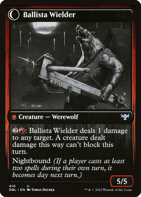 Ballista Watcher // Ballista Wielder (410) [Innistrad: Double Feature] Reverse