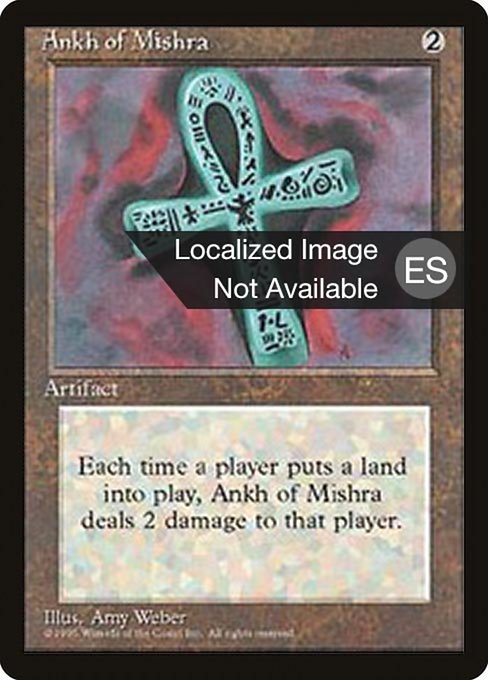 Ankh of Mishra (294) [Fourth Edition Foreign Black Border]