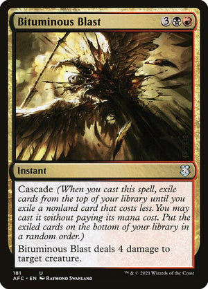 Bituminous Blast (181) [Forgotten Realms Commander]