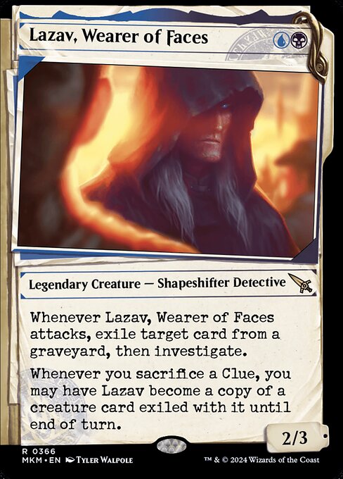 Lazav, Wearer of Faces (366) [Murders at Karlov Manor] [Showcase]