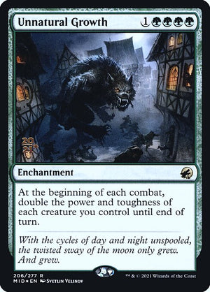 Unnatural Growth (206s) [Innistrad: Midnight Hunt Promos]
