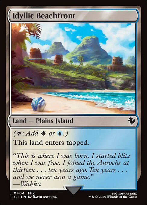 Idyllic Beachfront (404) [Final Fantasy Commander]