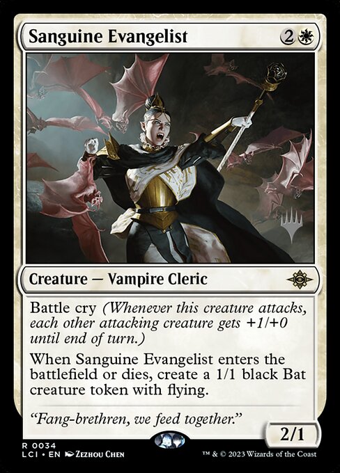 Sanguine Evangelist (34p) [The Lost Caverns of Ixalan Promos]