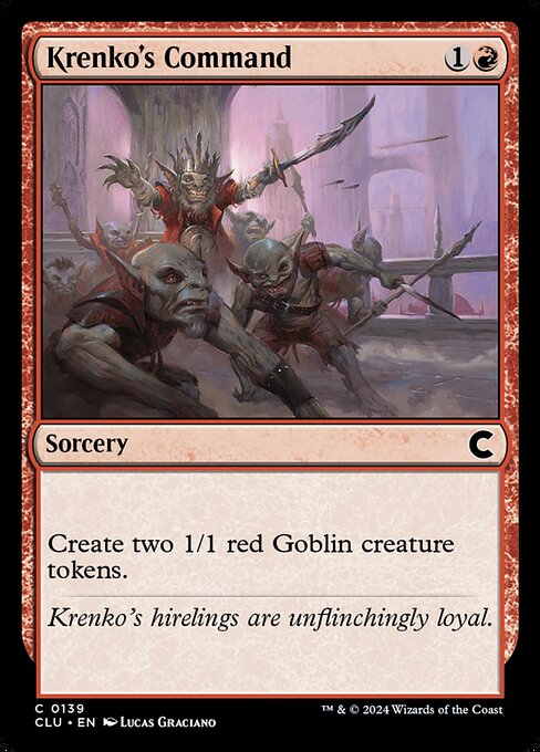 Krenko's Command (139) [Ravnica: Clue Edition]