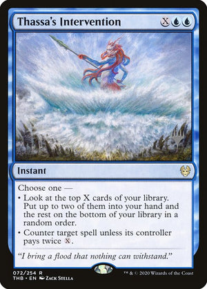 Thassa's Intervention (72p) [Theros Beyond Death Promos]